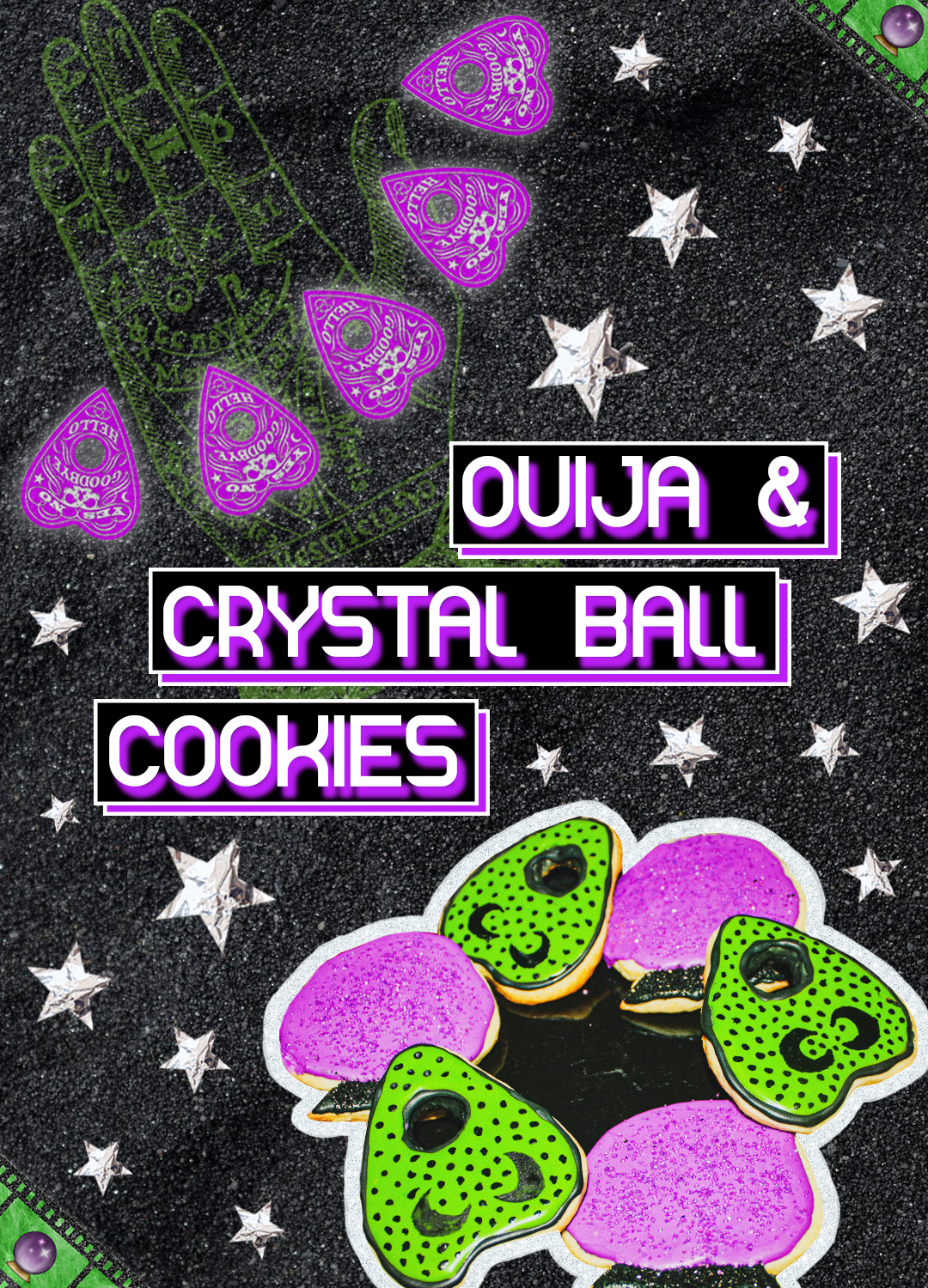 ouija and crystal ball shaped cookie recipe