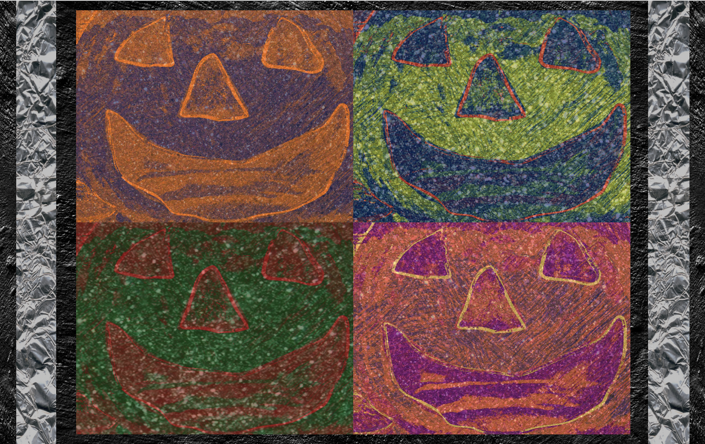 jack o lantern pop art